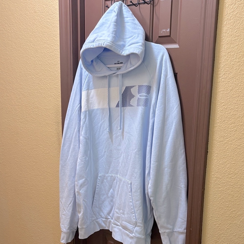 3XL TALL Under Armour Light Blue Hoodie Sweater FREE SHIPPING